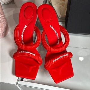 Alexander Wang Red Strappy Heels